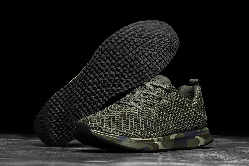Nobull Forest Camo Mesh Runner Women's Running Shoes Olive | USA R1710V